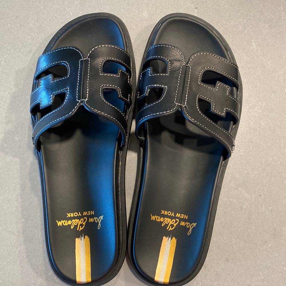 Sam Edelman Mule Sandal Slide Hermes Zara Vince Camuto NWT 8.0 Bloggers Leather